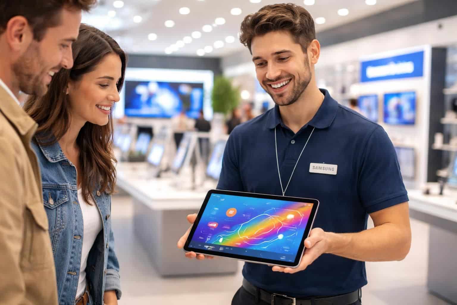découvrez comment dynamiser votre point de vente avec un jeu concours interactif grâce à une tablette samsung. attirez et engagez vos clients efficacement !
