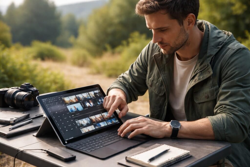 découvrez comment créer, monter et publier facilement vos contenus directement depuis une tablette windows, pour une gestion terrain efficace et simplifiée.