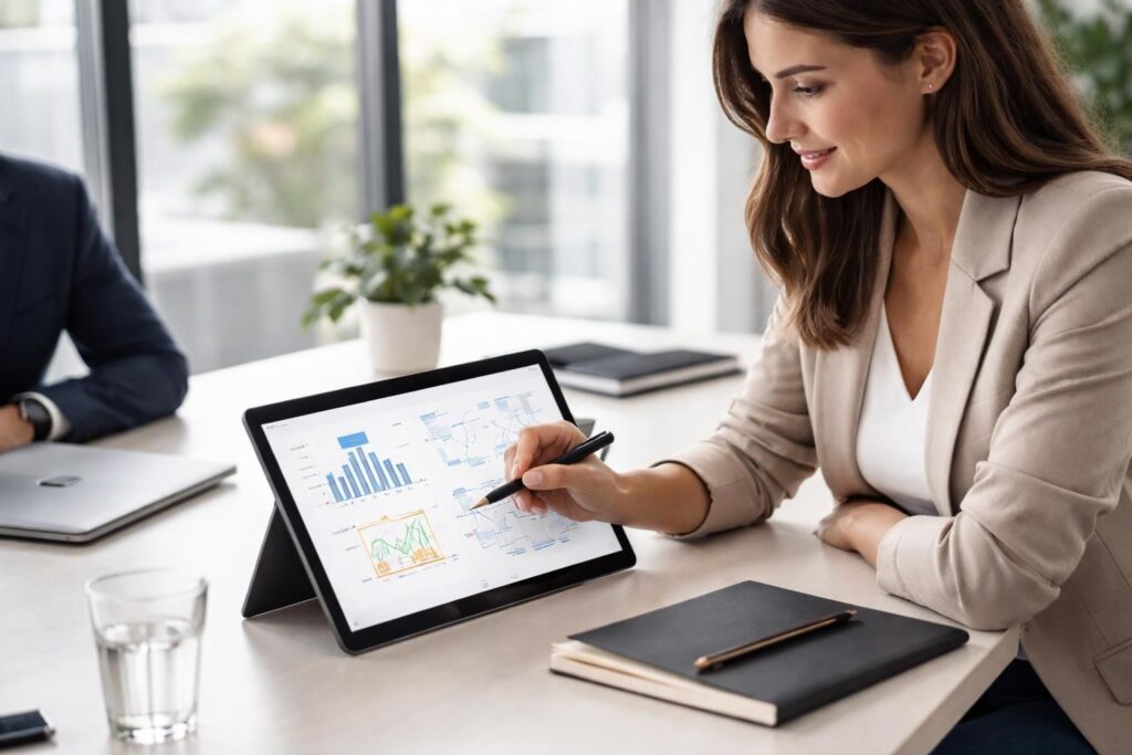 découvrez comment convaincre efficacement lors de vos rendez-vous grâce à une démo dessinée au stylet sur une tablette tactile microsoft.