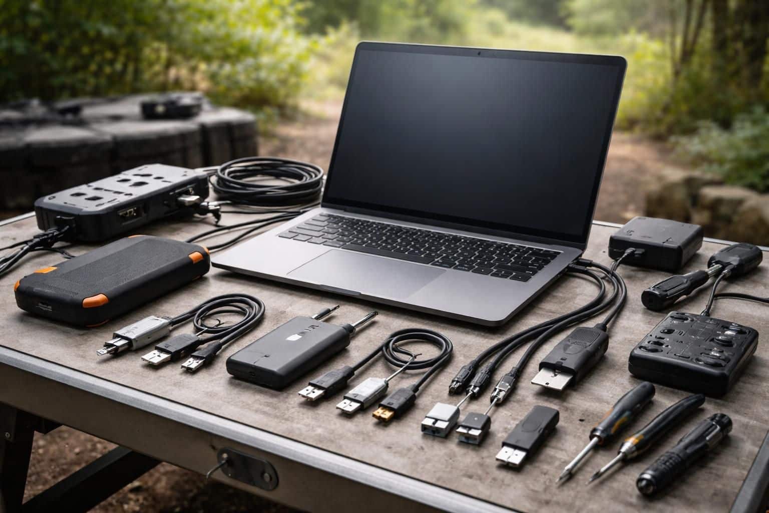 découvrez le kit connectique indispensable pour pc portable, idéal pour une utilisation terrain. tous les outils essentiels pour rester connecté où que vous soyez.