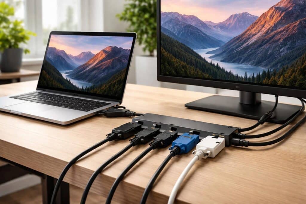 découvrez notre guide pratique sur les ports de connexion directe entre ordinateur et écran pour optimiser votre installation et améliorer la qualité d'affichage.