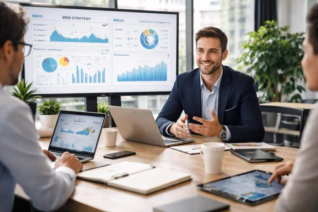 découvrez les missions types d'un consultant en stratégie web, de l'analyse de marché à l'optimisation digitale, pour booster la présence en ligne de votre entreprise.
